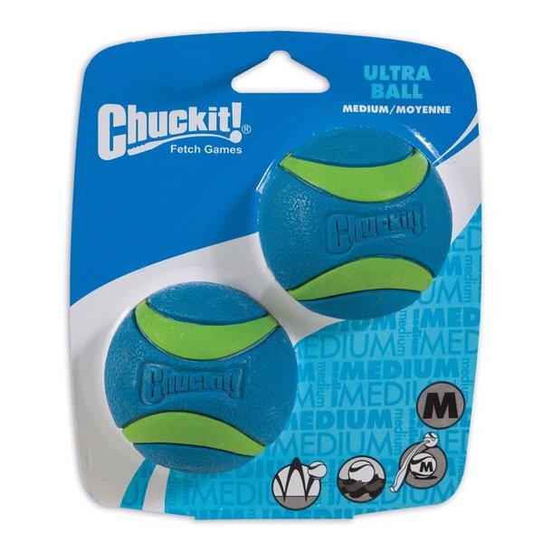 Chuckit Ultra Ball medium 6,5 cm 2 stk. blå